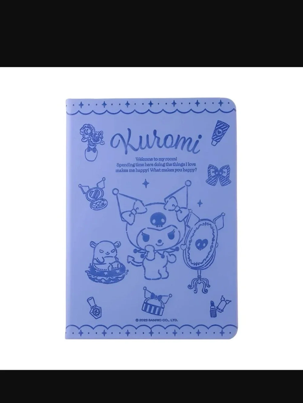 Sanrio Kuromi B6 notebook soft PU embossed cover